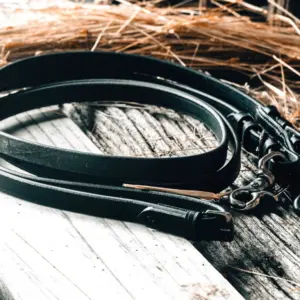LightRider Black Leather reins