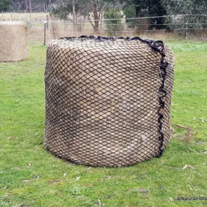 Deluxe Knotless Round Bale Slowfeed Hay Net 3cm, 4cm or 6cm hole sizes